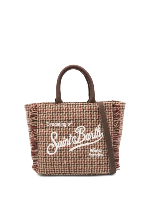 MC2 Saint Barth Kids houndstooth tote bag