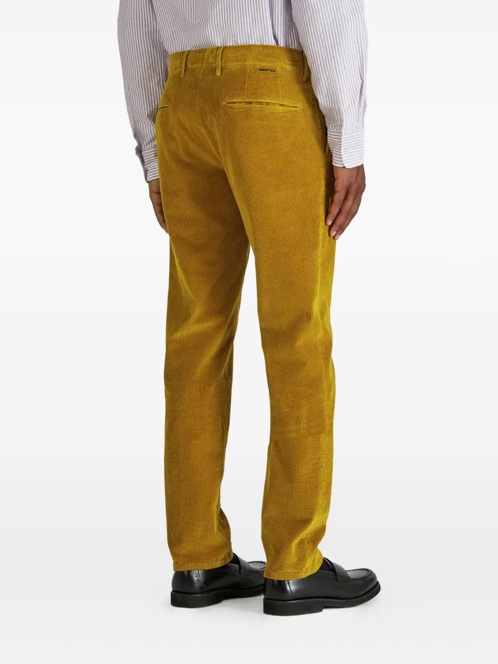 Incotex Ribfluwelen broek Bruin