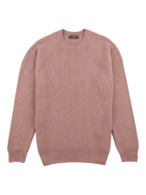 Zanone suéter con cuello redondo y mangas raglán