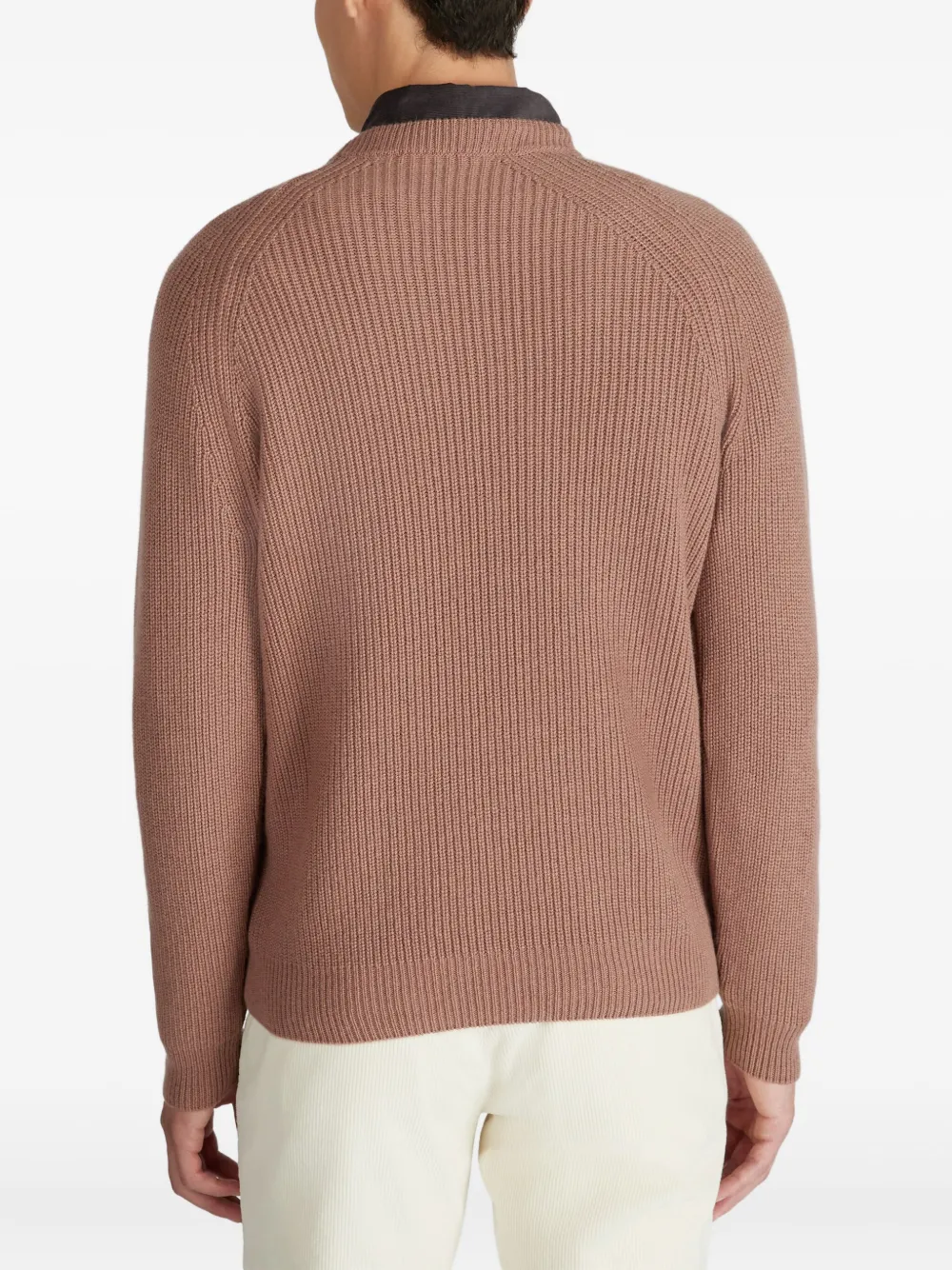 Zanone Raglan trui met ronde hals Roze