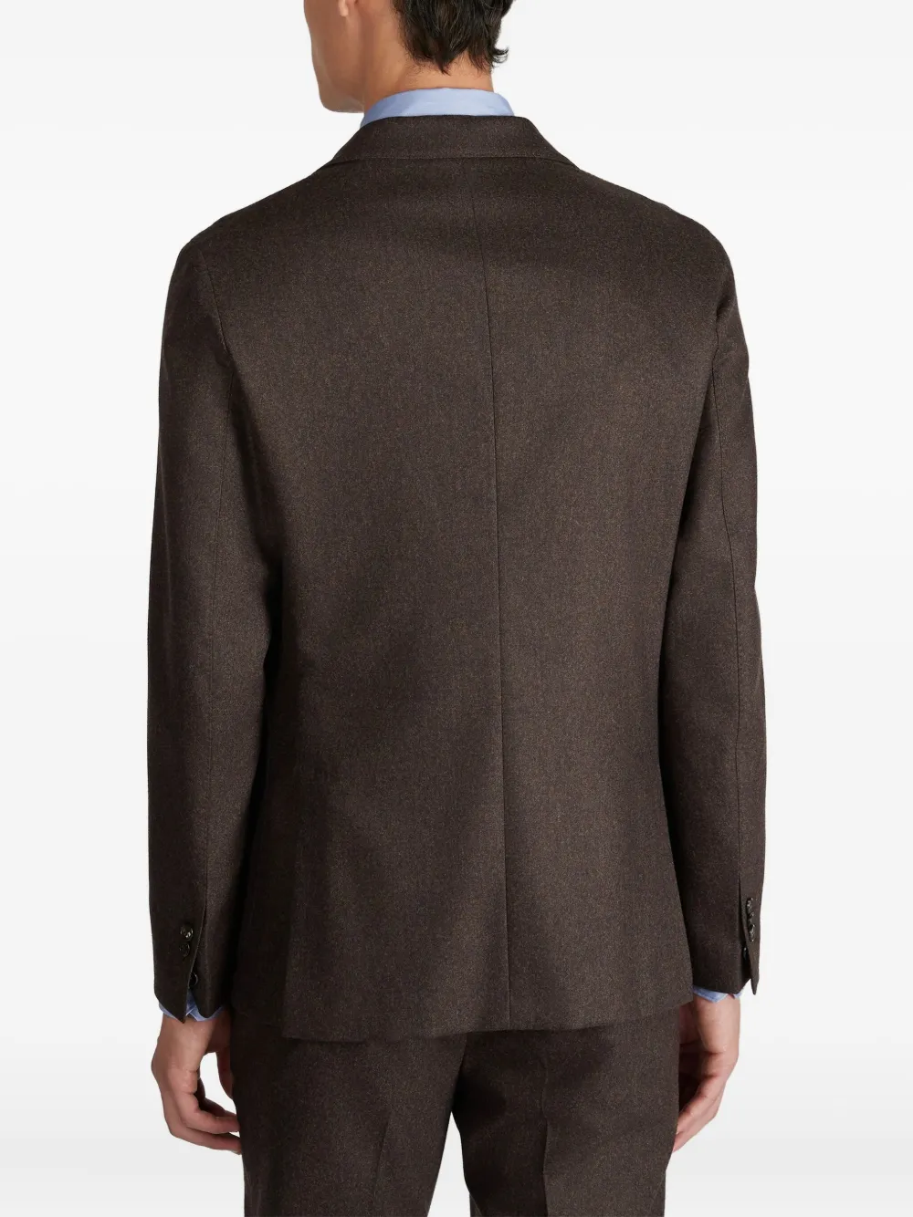 Incotex Flanellen blazer Bruin