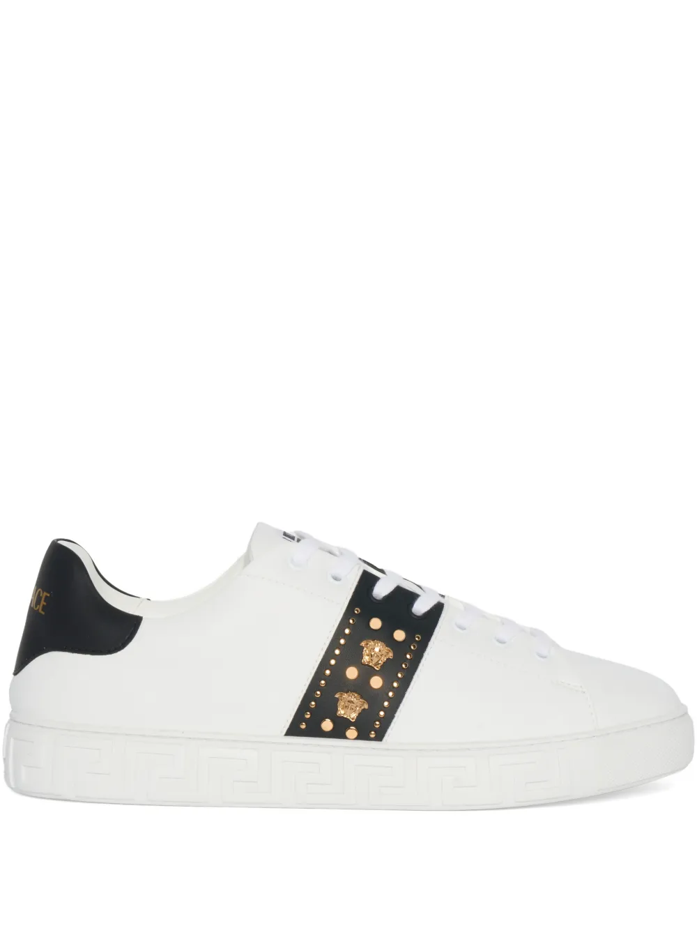 Versace stud Medusa sneakers - Bianco