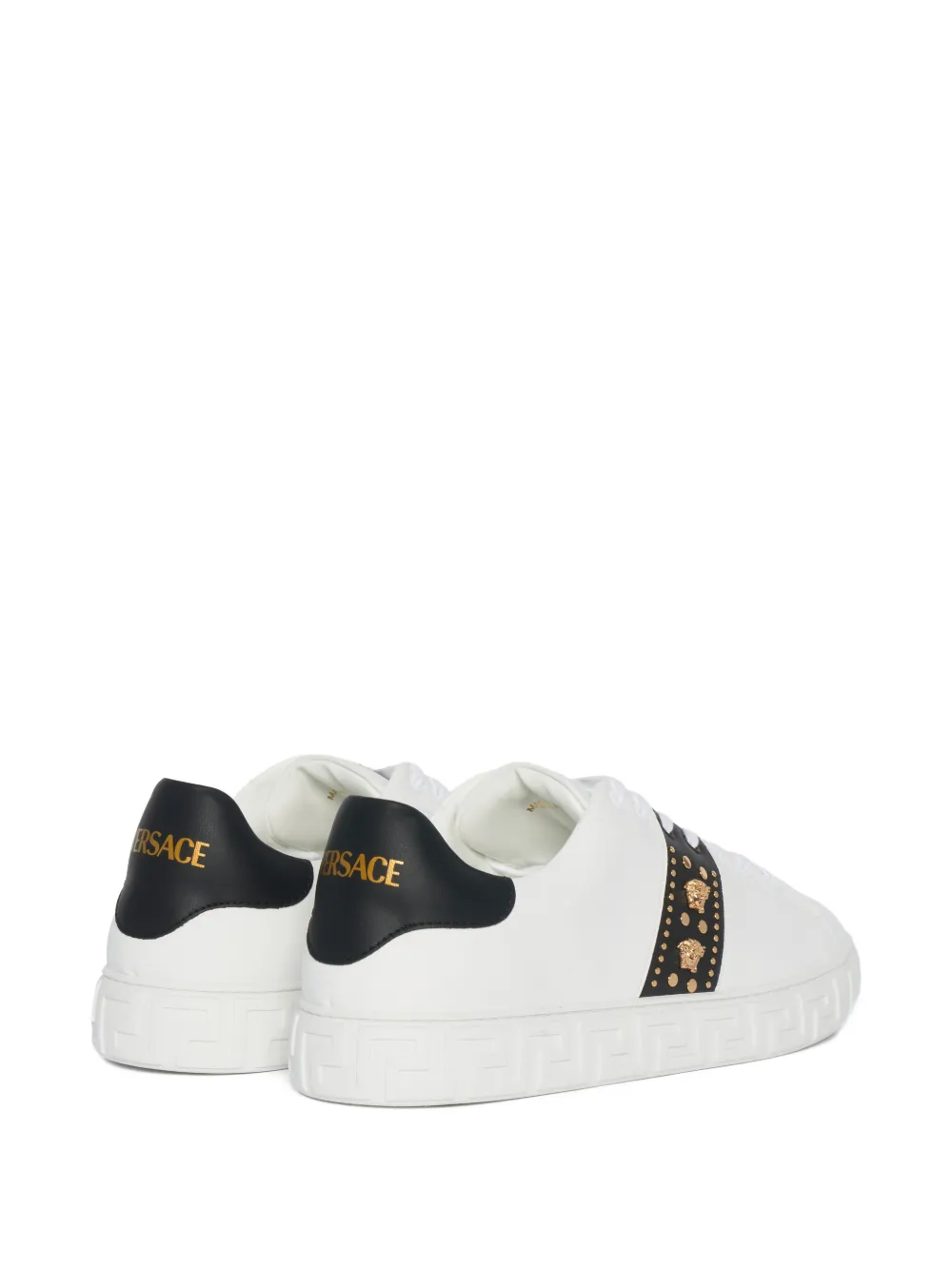 Versace Medusa sneakers met studs Wit