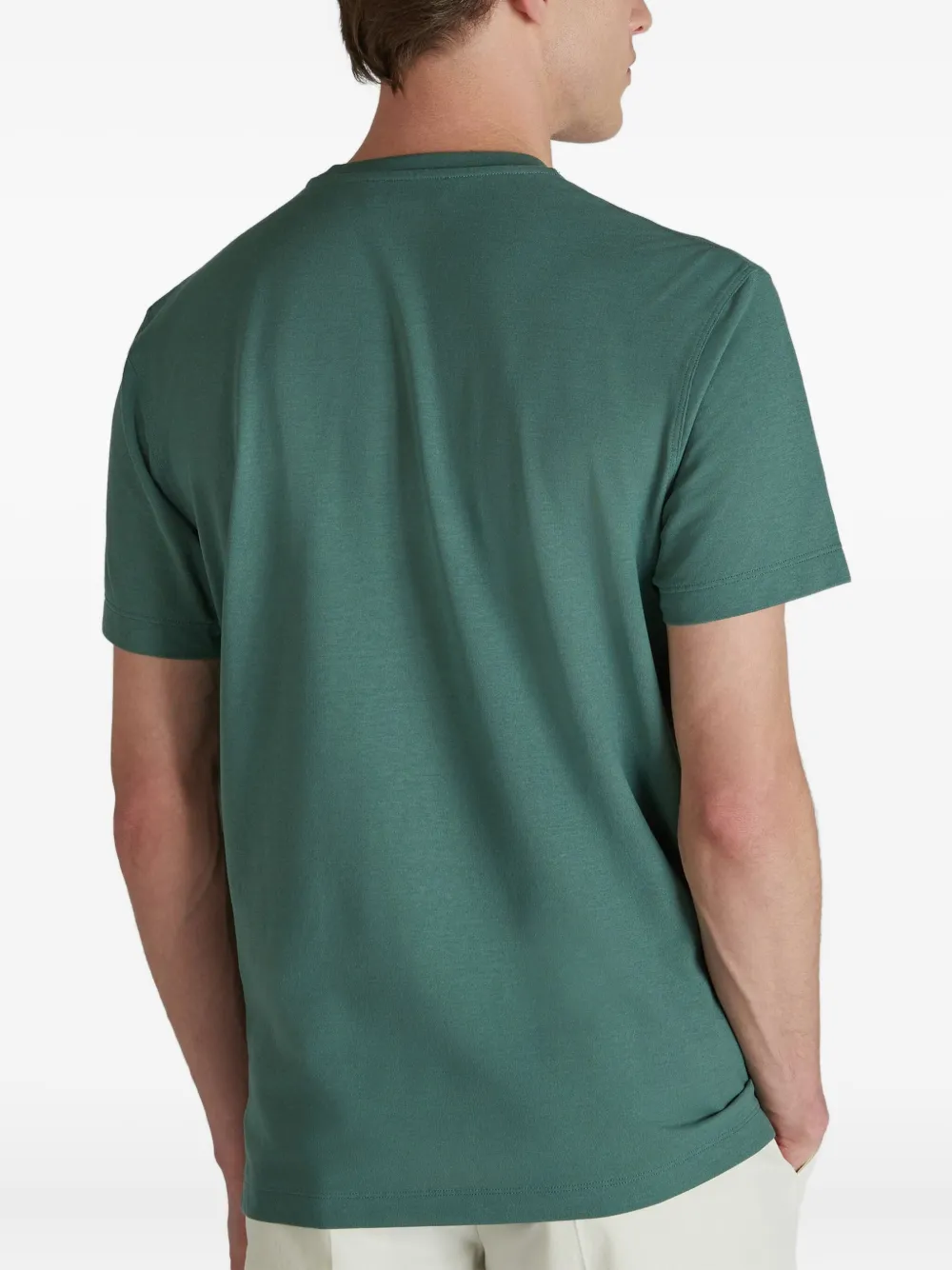 Zanone Katoenen T-shirt Groen