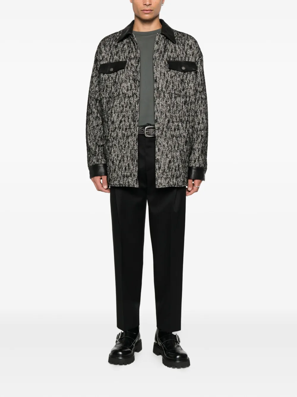 Briglia 1949 pleated wool trousers - Zwart