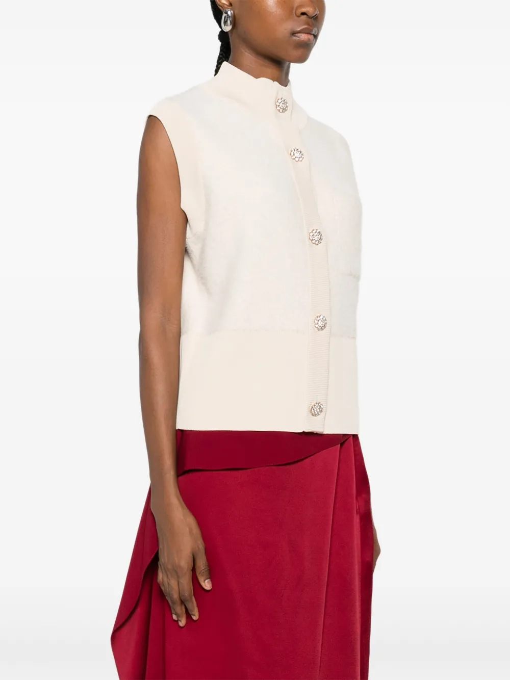 Blugirl Mouwloos vest Beige