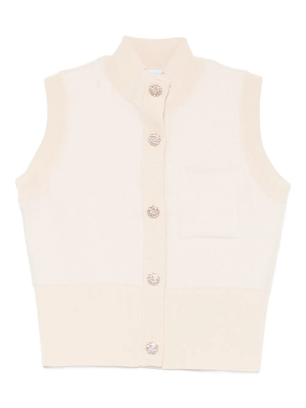Blugirl buttoned sleeveless cardigan | Neutrals | Image 1
