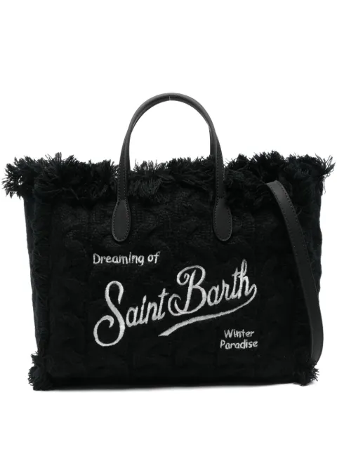 MC2 Saint Barth Kids fringed-trim logo-embroidered tote bag