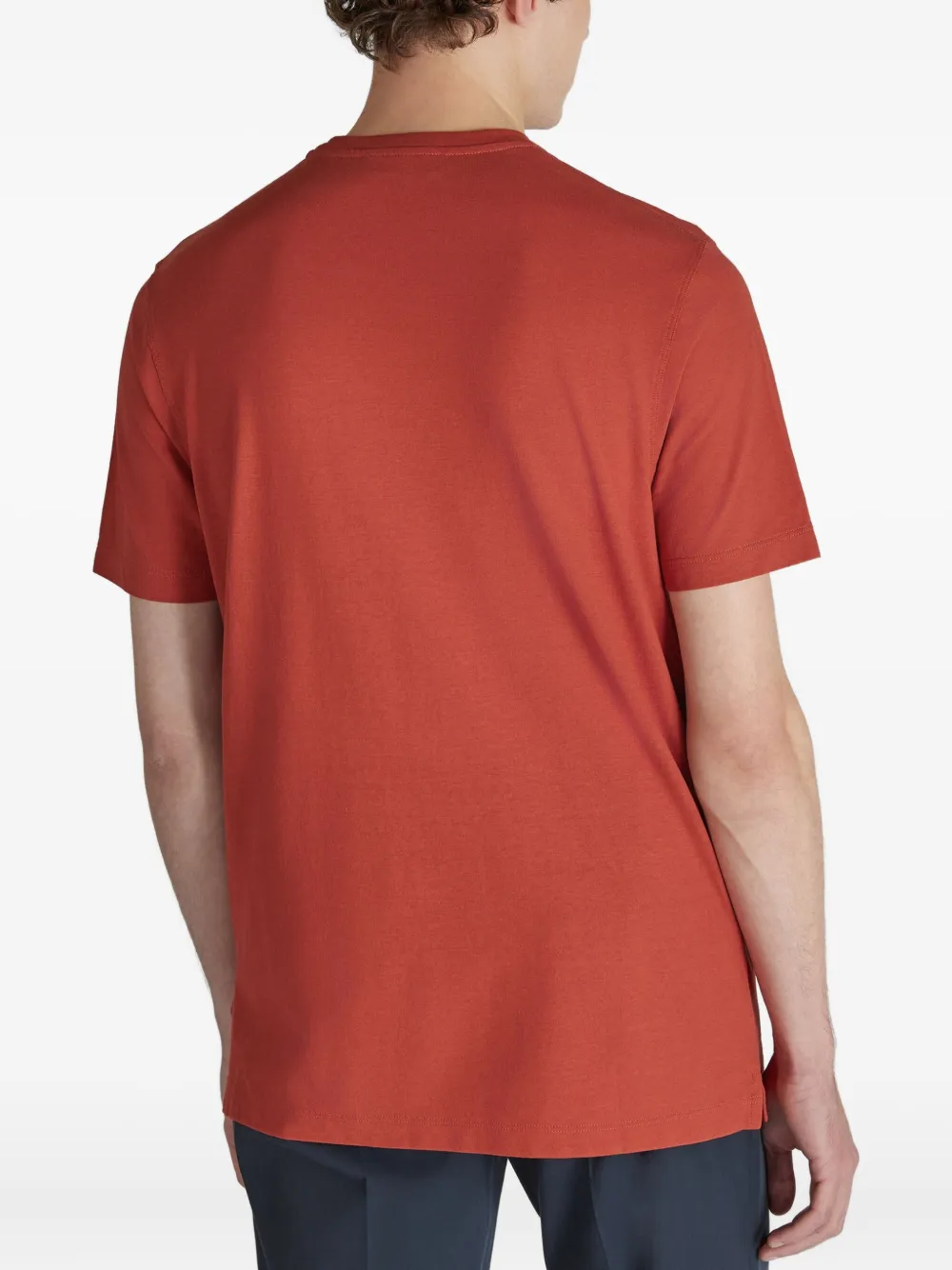 Zanone Katoenen T-shirt Rood