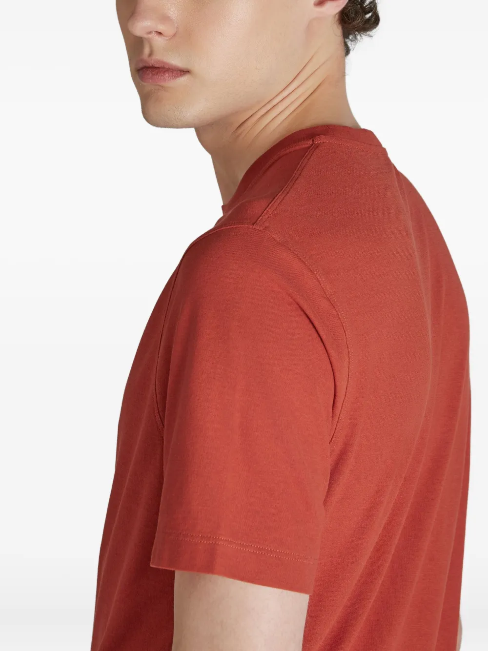 Zanone Katoenen T-shirt Rood