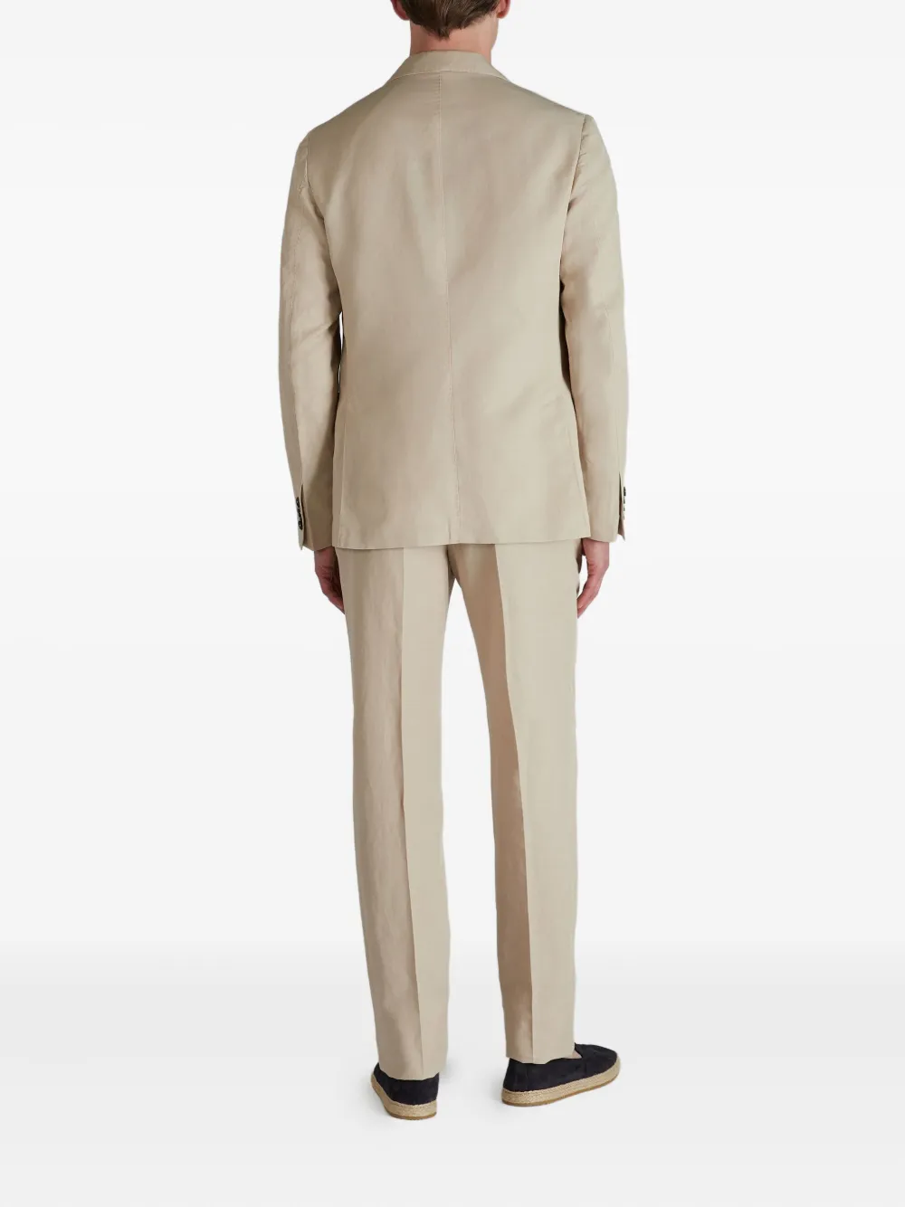 Slowear Single-breasted Incotex Suit In Neutral