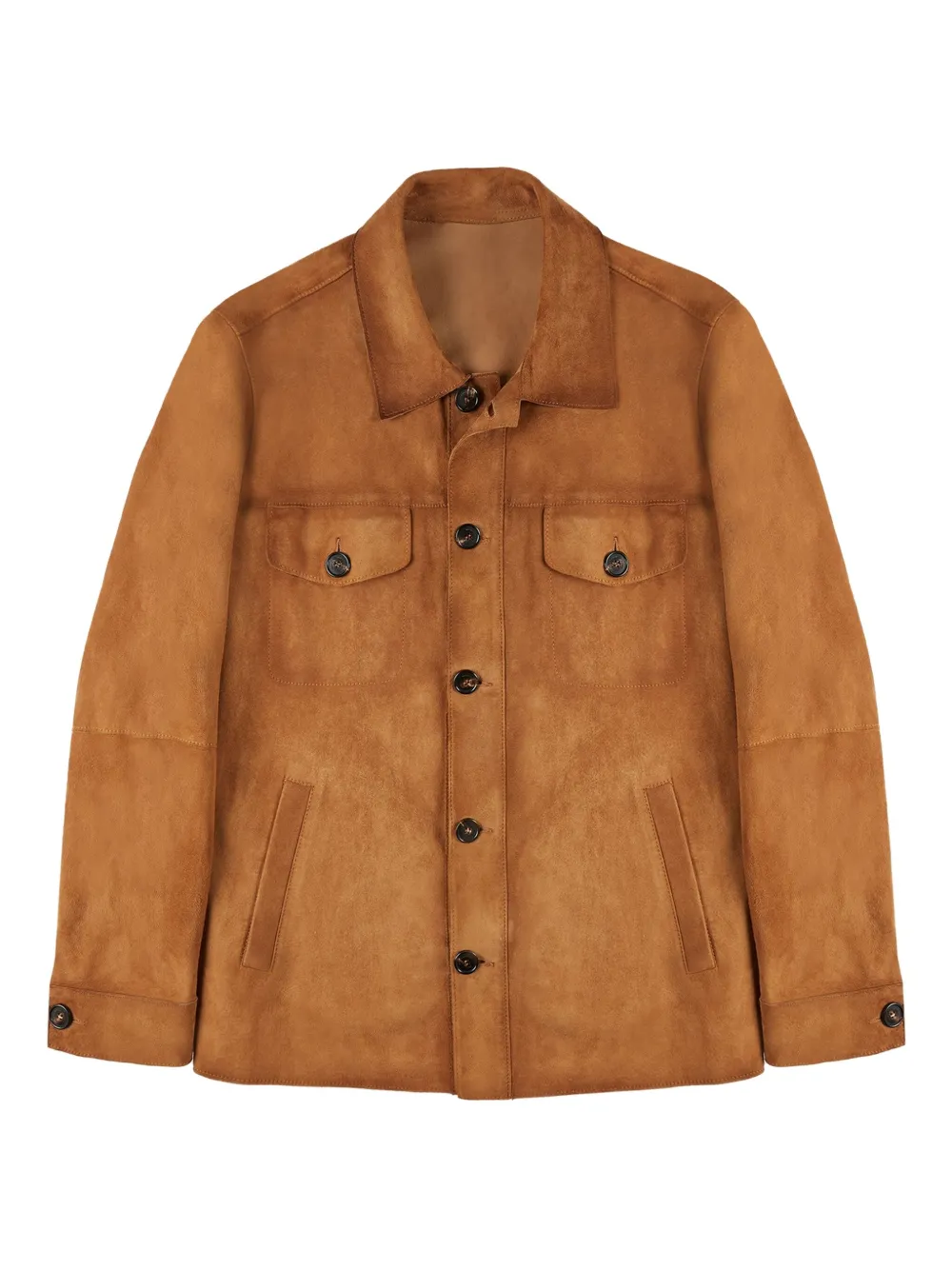Montedoro suede pocket overshirt | Brown | Image 1