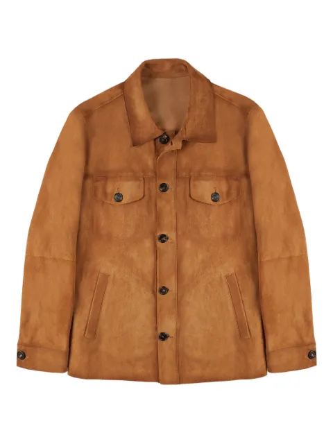 Montedoro suede pocket overshirt