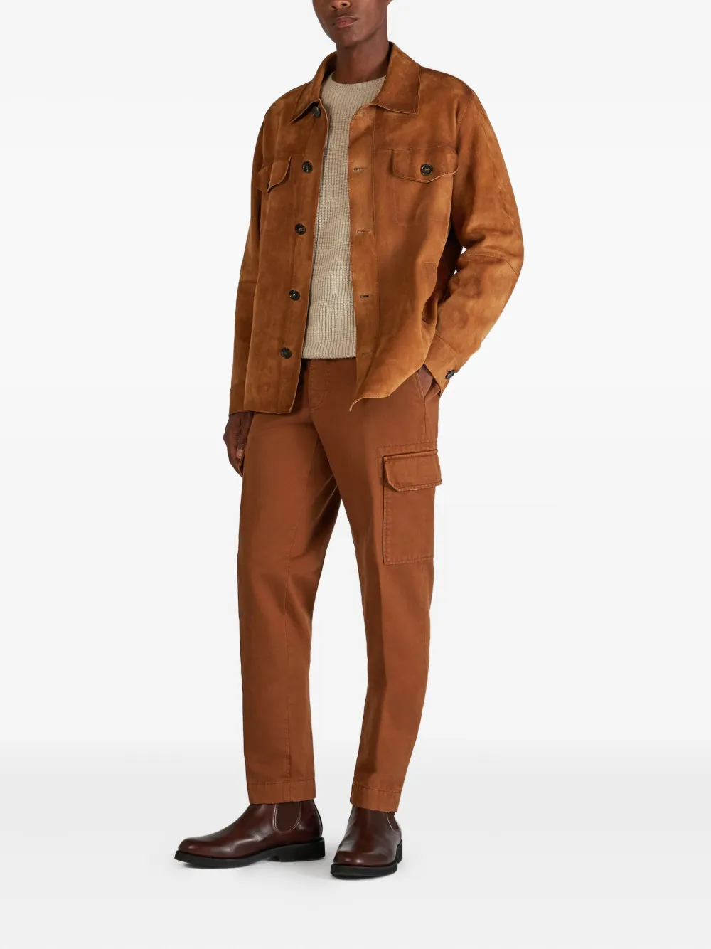 Montedoro suede pocket overshirt | Shirt Jackets | Image 2