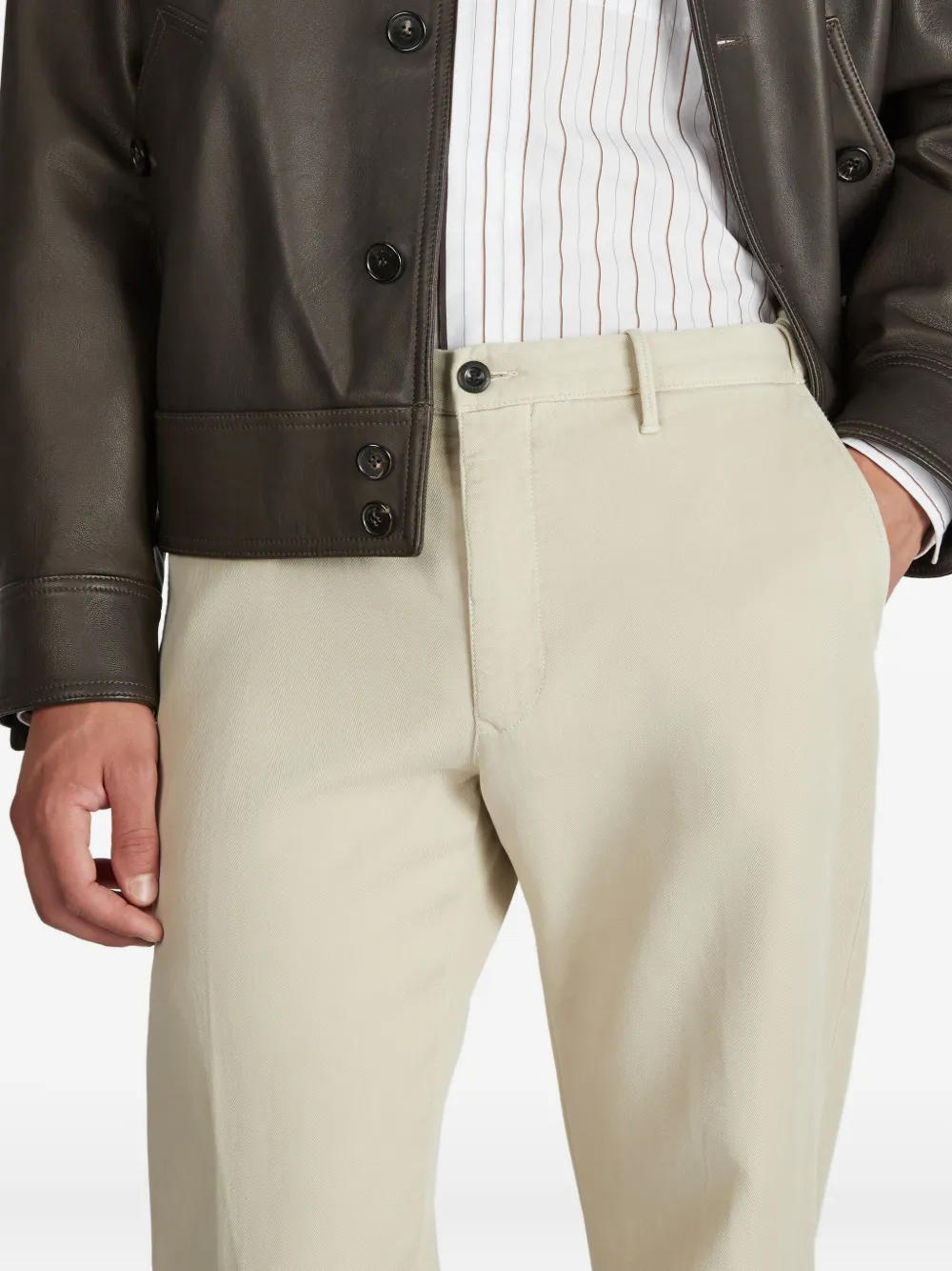 Slowear Drawstring Elasticated Trousers In Neutral