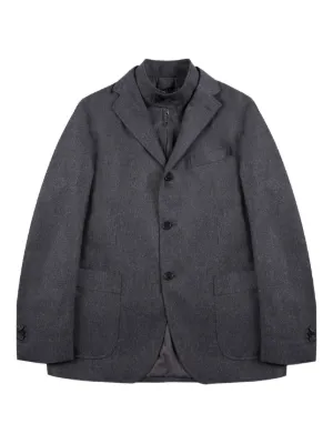 Jil Sander デタッチャブルカラー テーラードジャケット | グレー