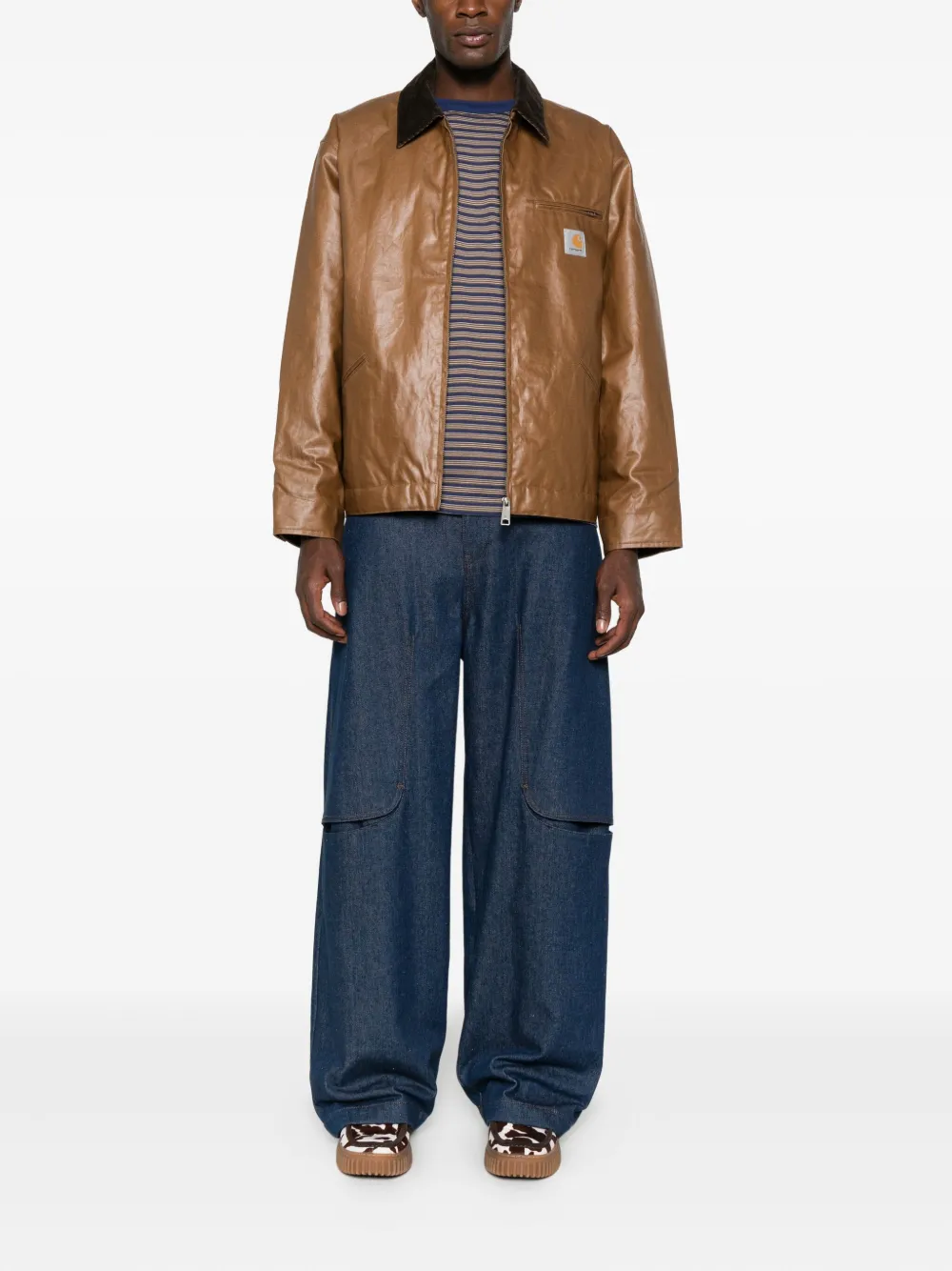 Carhartt Og Dean Jacket In Brown
