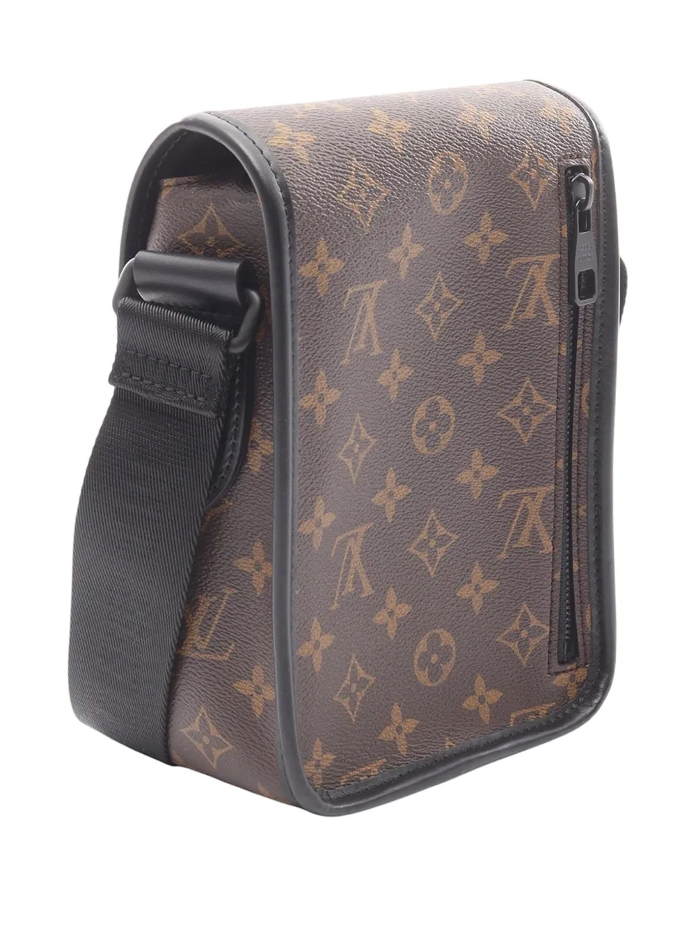 Pre-owned Louis Vuitton 2021-2025 Monogram Macassar Archy Messenger Pm Crossbody Bag In Brown