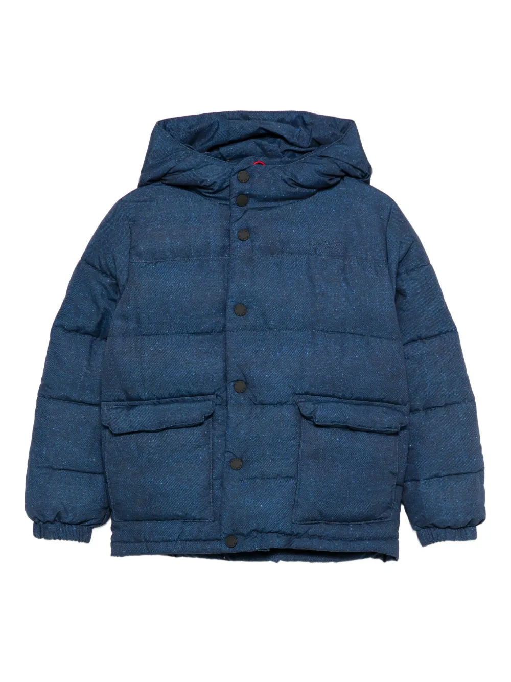 MC2 Saint Barth Kids フーデッド パデッドジャケット - ブルー MC2 Saint Barth Kids フーデッド パデッドジャケット - ブルー