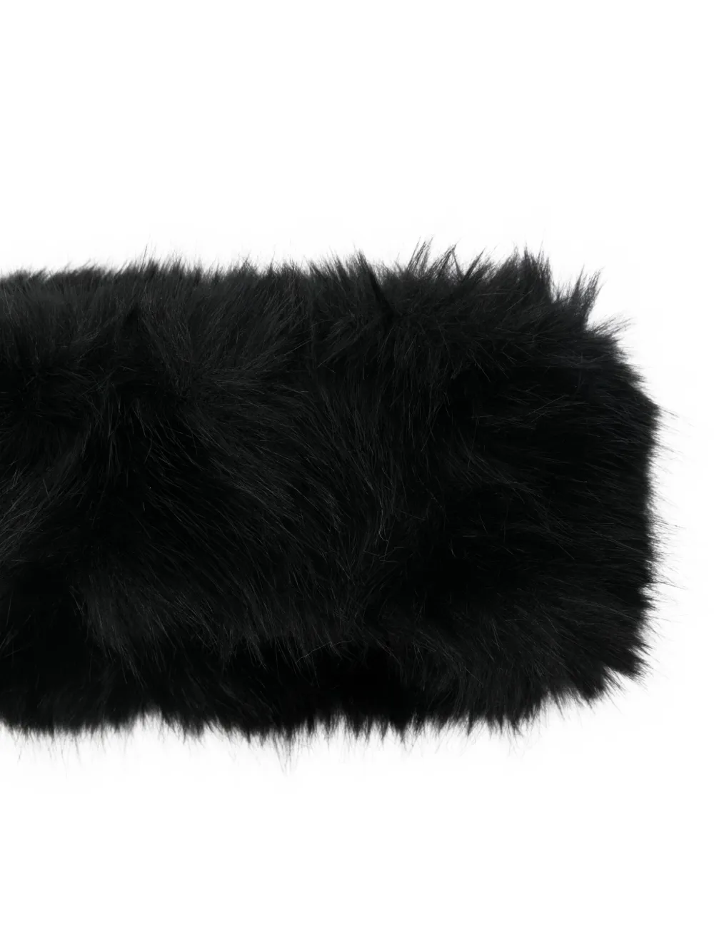 Stand Studio Faux-fur Headband In Black