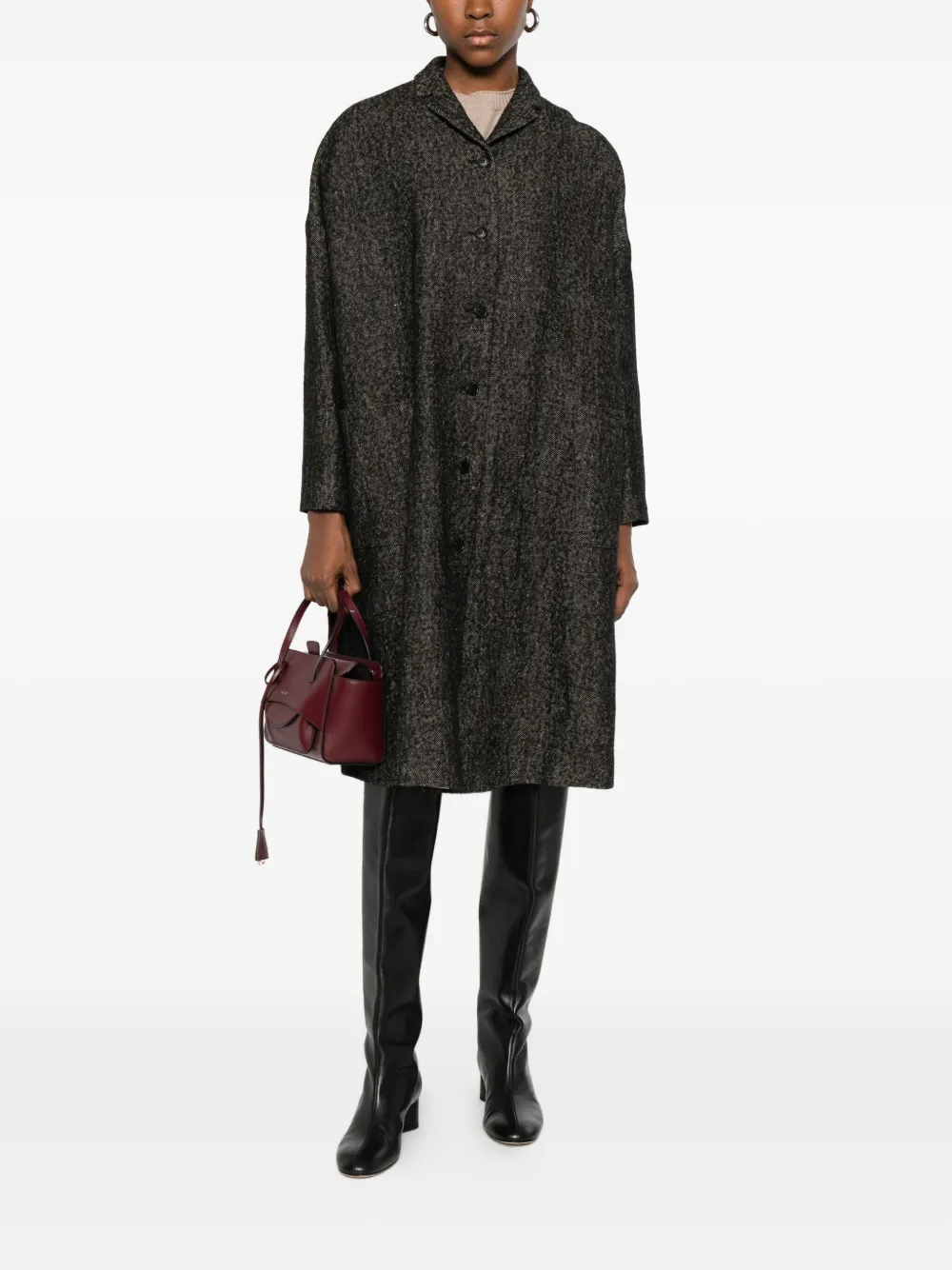 Apuntob single-breasted coat | Abrigos con botones | Image 2
