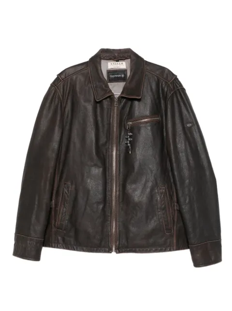 A.N.G.E.L.O. Vintage Cult 2000s zip-fastening leather jacket