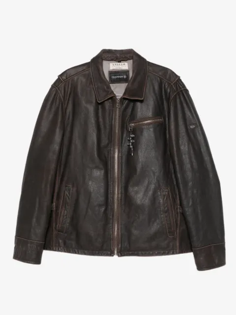 A.N.G.E.L.O. Vintage Cult 2000s zip-fastening leather jacket