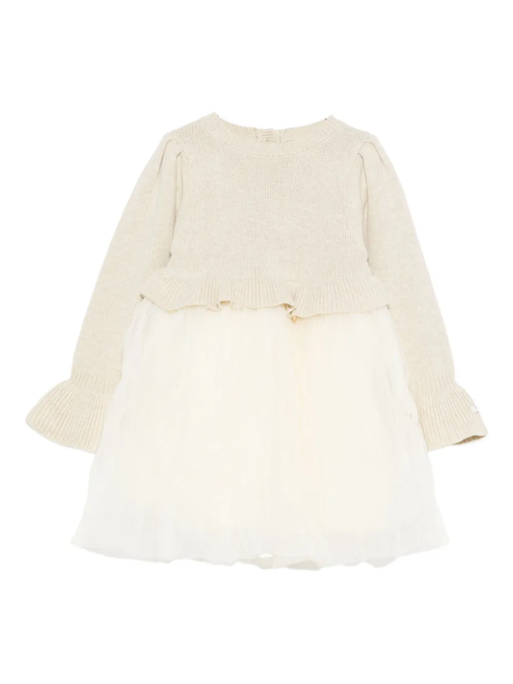 Donsje Ruffled Layered Dress In Neutral