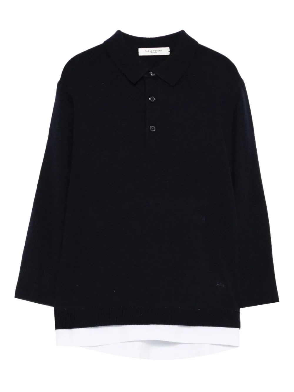 Paolo Pecora Kids fine-knit cotton polo shirt - Blu