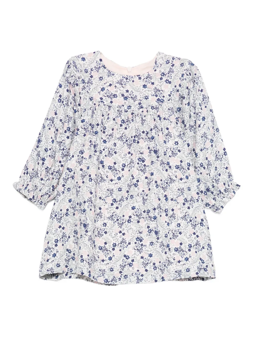 Tartine Et Chocolat Floral-print Dress In Blue