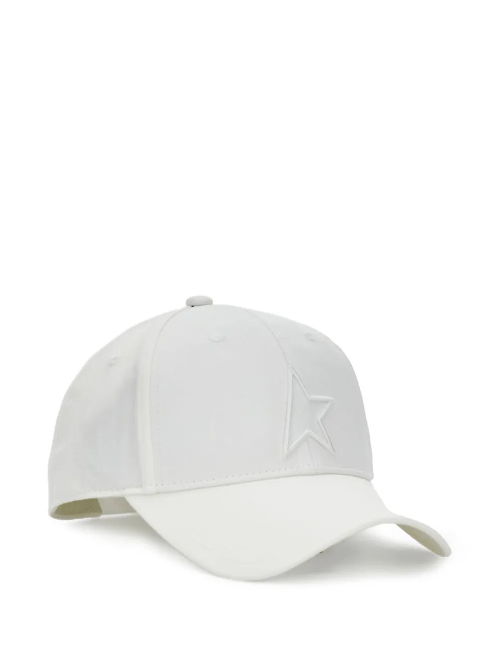 Golden Goose Star-detail Cotton Baseball Cap In White