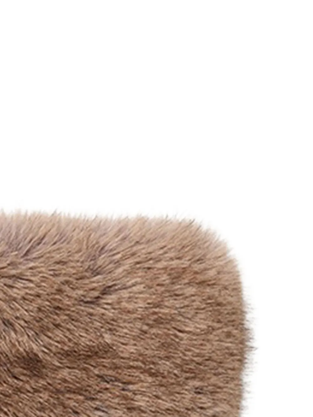 STAND STUDIO faux-fur headband - Beige