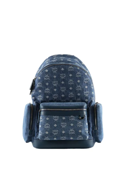 MCM Stark denim backpack