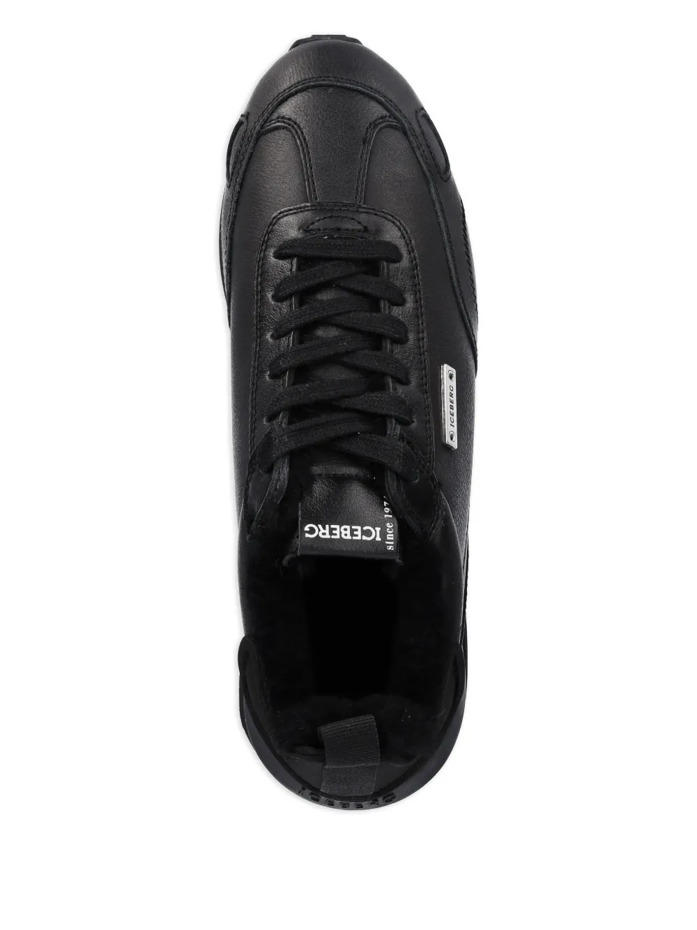Iceberg Sneakers met logoplakkaat Zwart