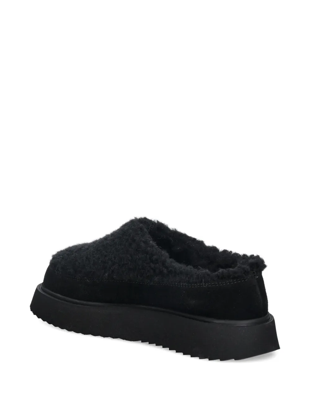 Inuikii Curly Micro Slippers In Black