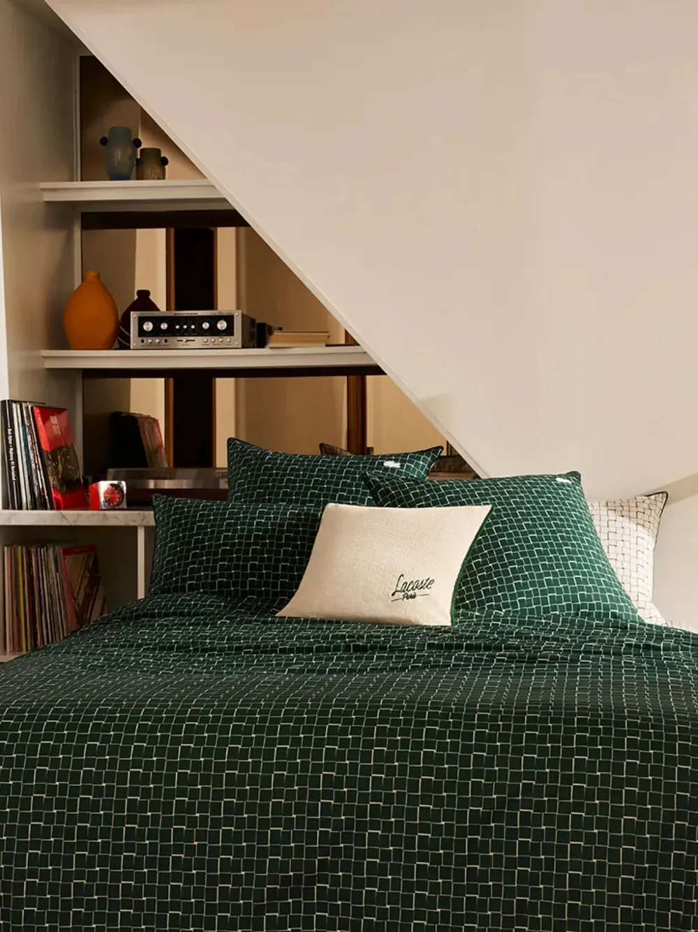  Lacoste Square Duvet Cover - Green 