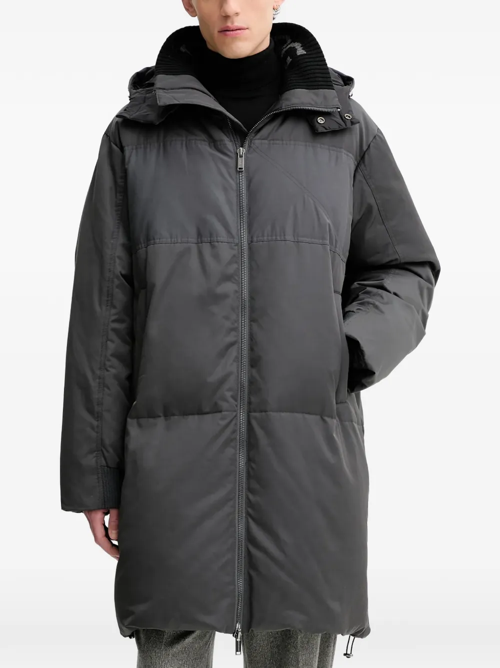 Iceberg hooded zip coat | Grey | Image 1