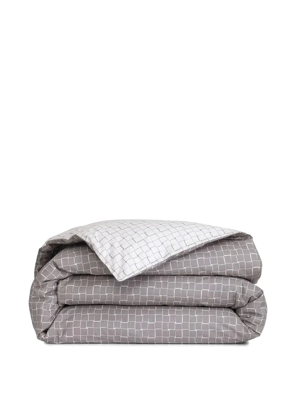 Lacoste jacquard grid duvet cover - Grau