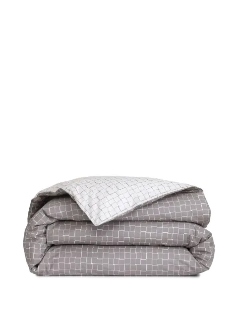 Lacoste jacquard grid duvet cover