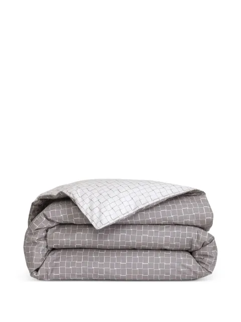 Lacoste jacquard grid duvet cover