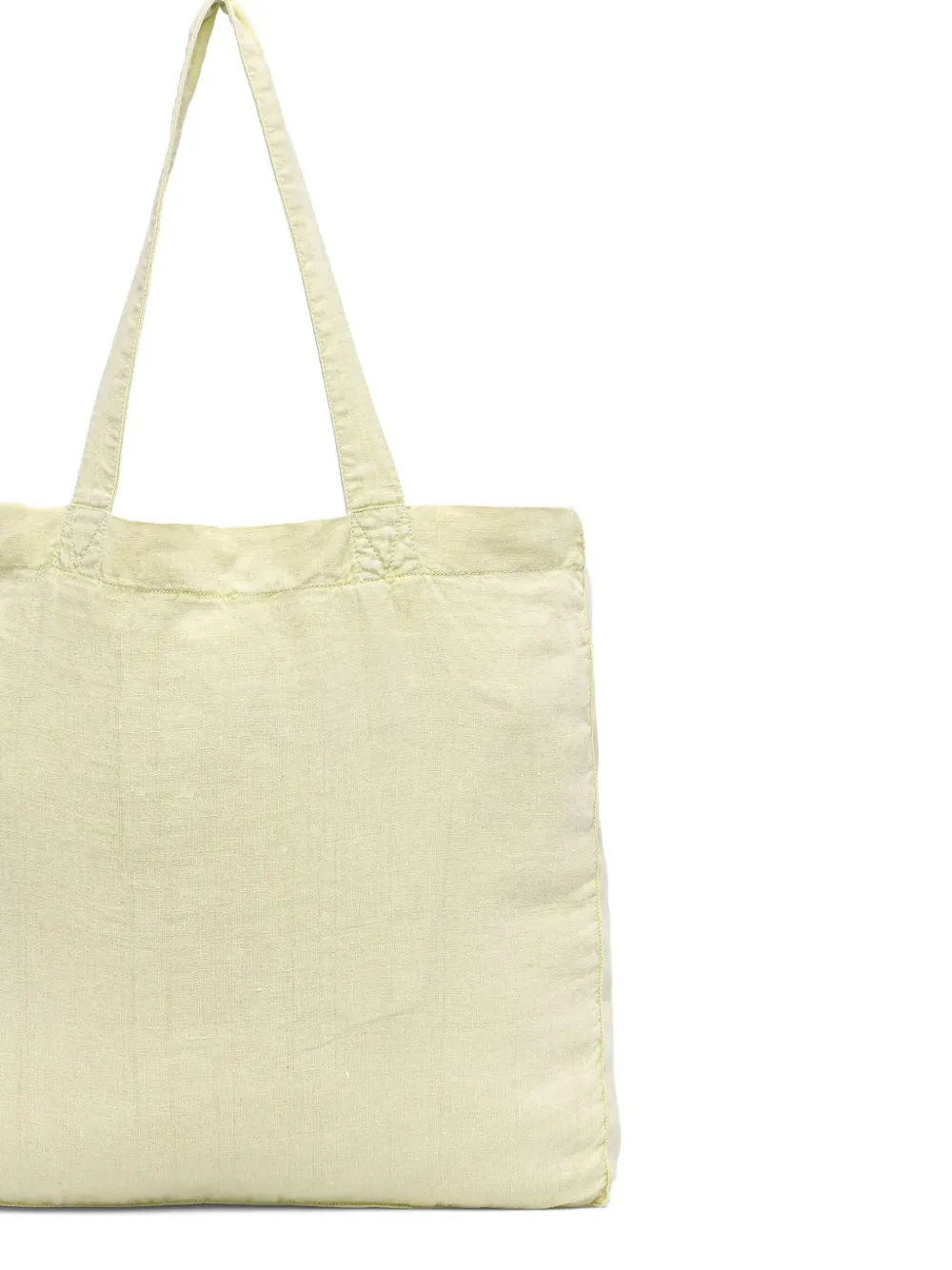 TURTLE-PRINT LINEN BEACH BAG