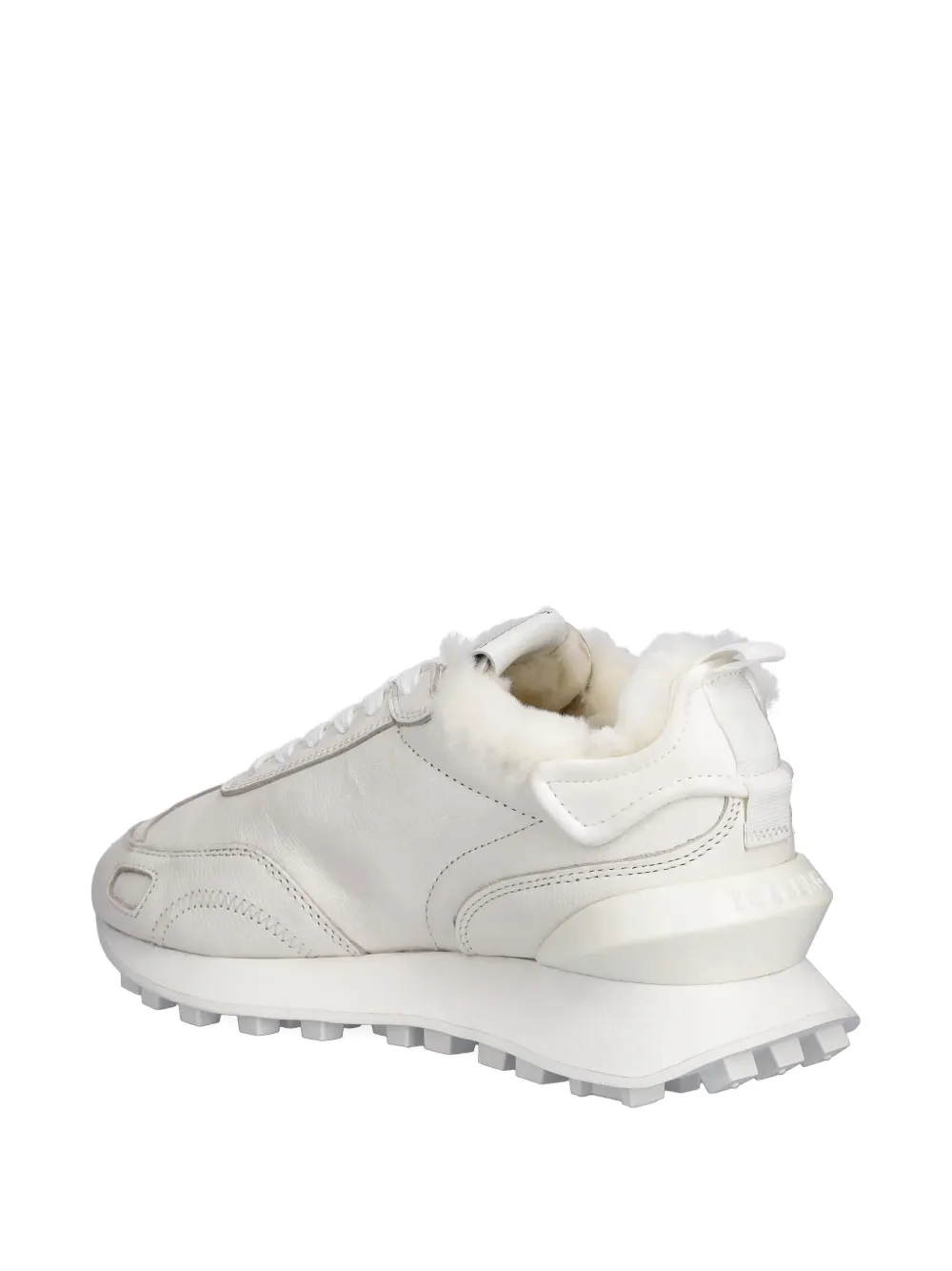 Iceberg logo-plaque lace-up sneakers Wit