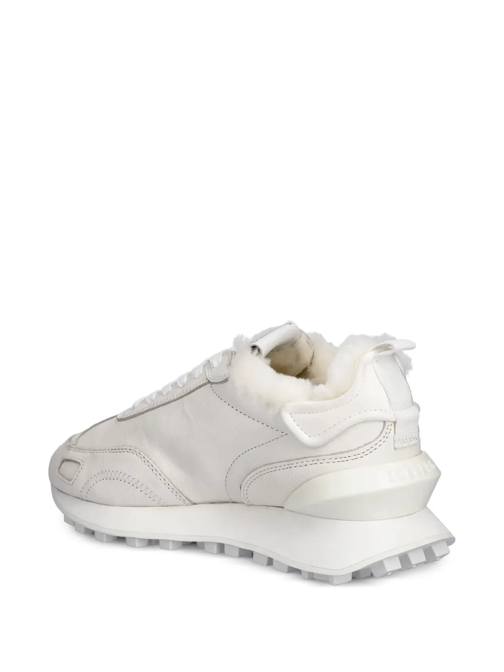 Logo-Plaque Lace-Up Sneakers