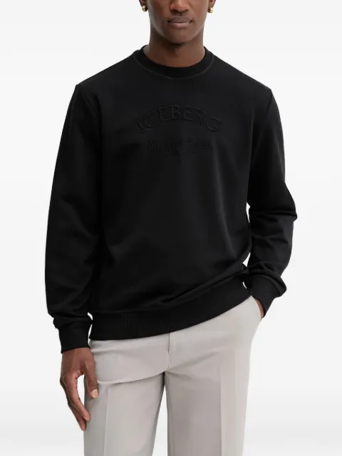Iceberg sweatshirt med præget logo