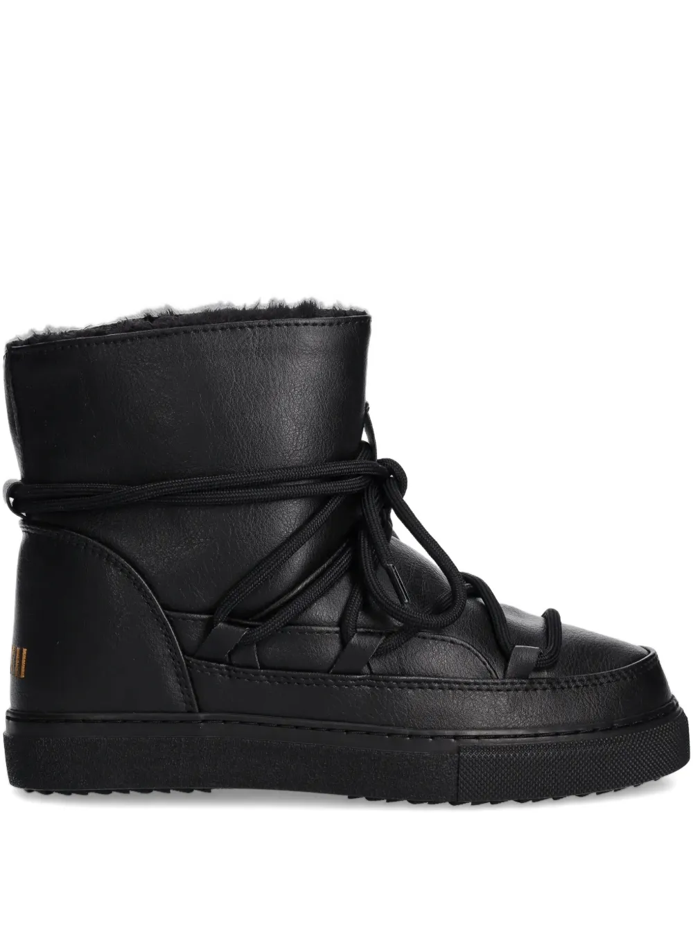 Inuikii Laarzen met geborduurd logo Zwart