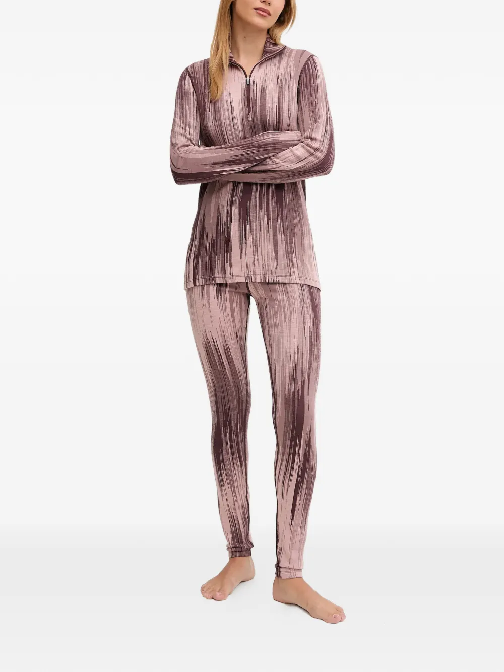 icebreaker 260 Tech Vertex pattern leggings | Base Layers | Image 2