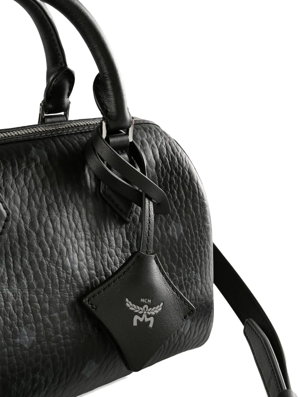 MCM Ella shopper met monogram Zwart