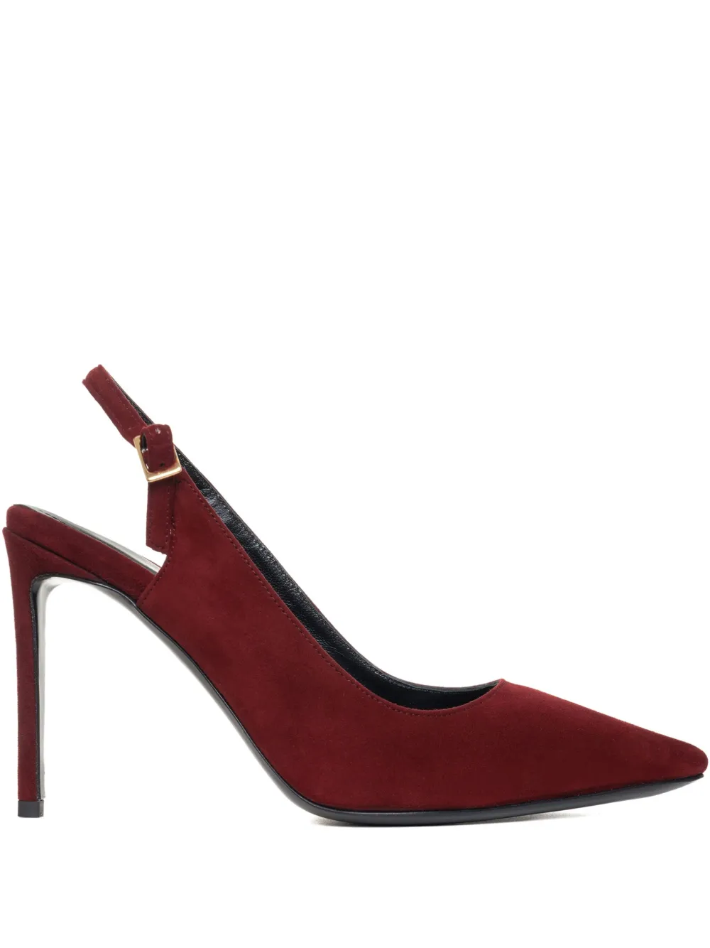 GINISSIMA escarpin Lavinia 100 mm à bride arrière en daim | rouge | Image 1