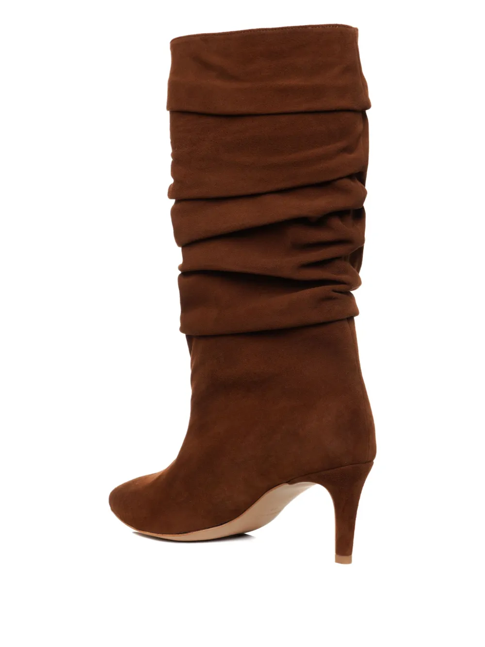 Ginissima 65mm Eva Ruched Boots In Brown