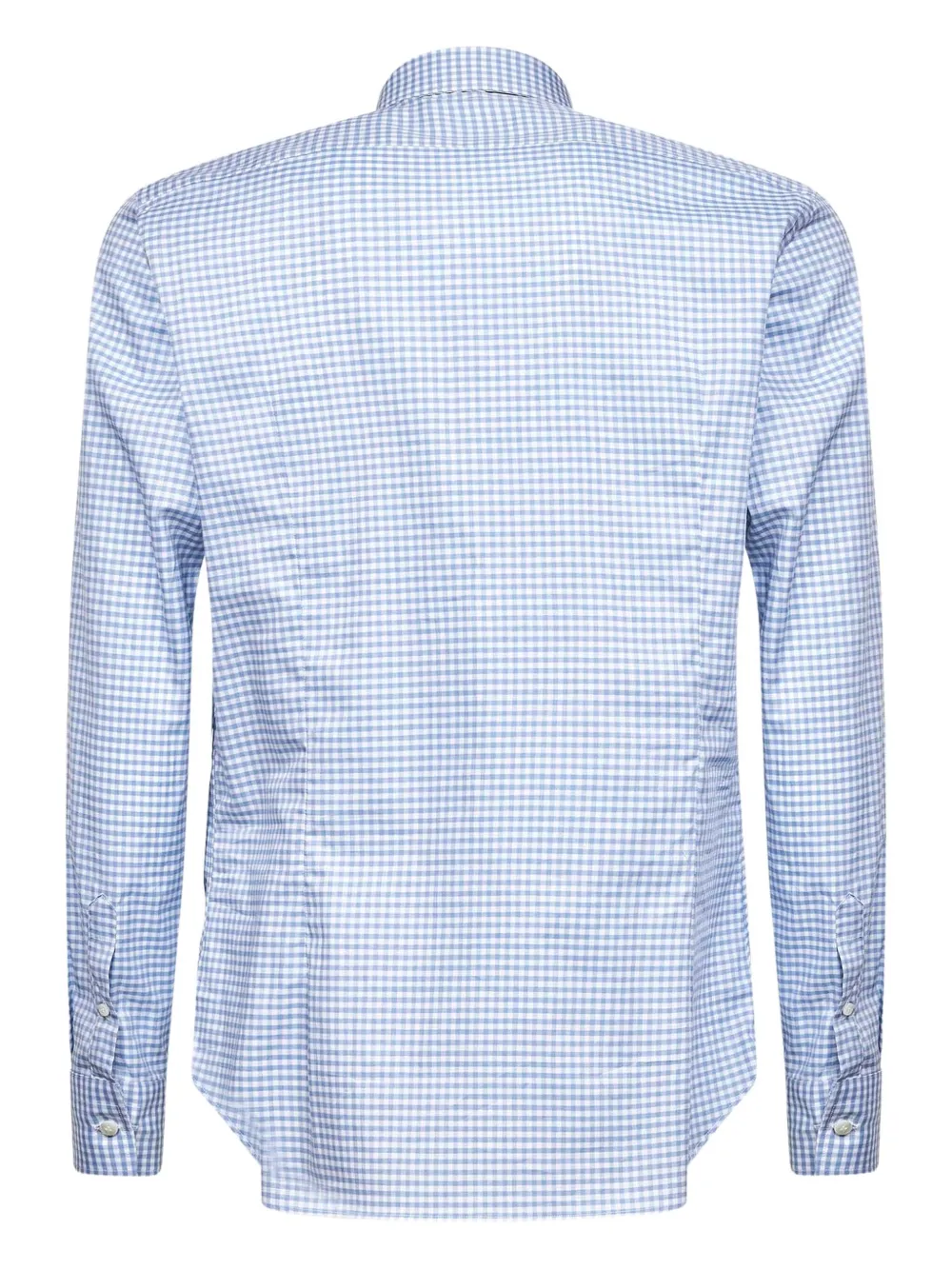 D4.0 checked cotton shirt - Blauw